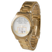 Schotse bruiloft souvenirs, geschenken, giveaways horloge (Gekanteld)