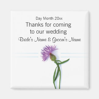 Schotse bruiloft souvenirs, geschenken, giveaways magneet