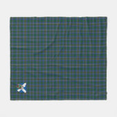 Schotse Bruine Tartan Plaid Fleece Deken (Voorkant (Horizontaal))