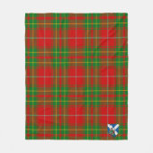 Schotse Burnett Oude Tartan Plaid Fleece Deken (Voorkant)