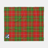 Schotse Burnett Oude Tartan Plaid Fleece Deken (Voorkant (Horizontaal))