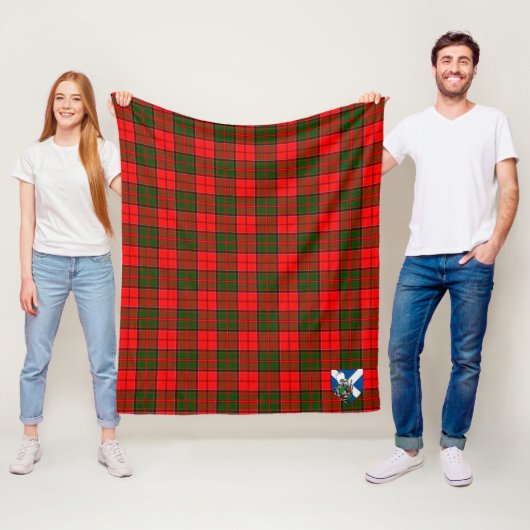 Schotse Cairns geruite plaid Fleece Deken (In situ)