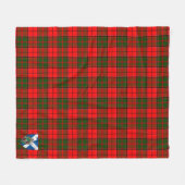 Schotse Cairns geruite plaid Fleece Deken (Voorkant (Horizontaal))