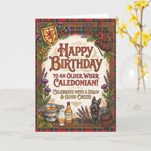 Schotse Caledonische Verjaardag Kaart
