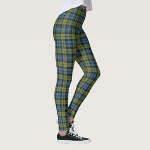 Schotse Campbell Blue en Green Tartan Pset Leggings