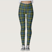 Schotse Campbell Blue en Green Tartan Pset Leggings (Voorkant)