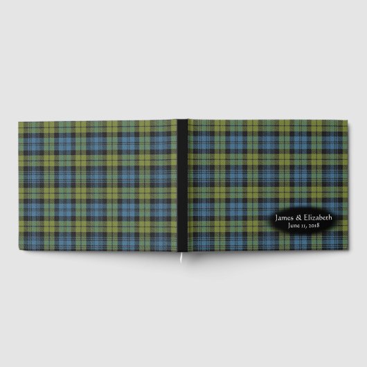 Schotse Campbell Family Tartan Plaid Wedding Gastenboek (Volledig)