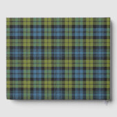 Schotse Campbell Family Tartan Plaid Wedding Gastenboek (Achterkant)