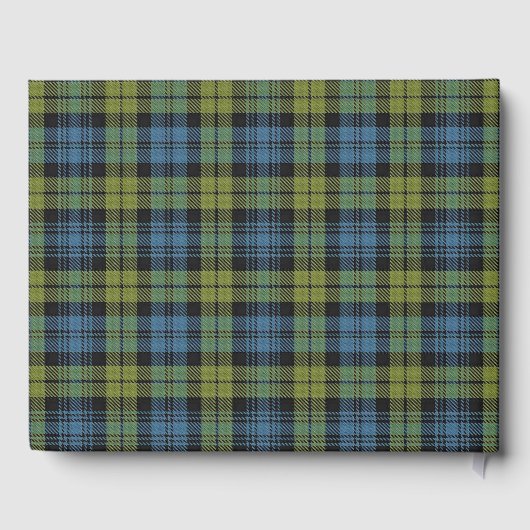 Schotse Campbell Family Tartan Plaid Wedding Gastenboek (Achterkant)