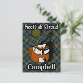 Schotse Campbell Tartan Briefkaart (Staand voorkant)