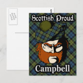 Schotse Campbell Tartan Briefkaart (Voorkant / Achterkant)