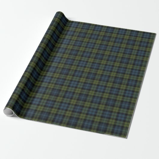 Schotse Campbell Tartan Cadeaupapier (Uitgerold)