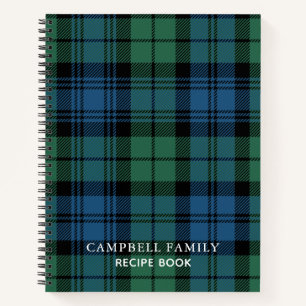 Schotse Campbell Tartan Rustieke Traditionele Rece Notitieboek