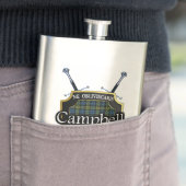 Schotse Campbell Tartan Shield and Swords Heupfles (Voorbeeld)