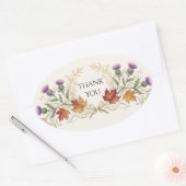 Schotse Canadese Esdoorn Distel Bedankt Sticker (Envelop)