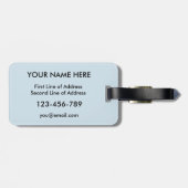 Schotse Canadese Thistle Bagagelabel Sjabloon (Achterkant horizontaal)