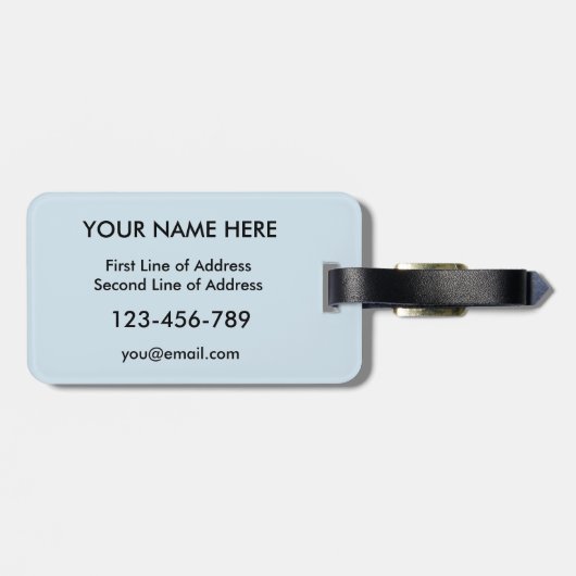 Schotse Canadese Thistle Bagagelabel Sjabloon (Achterkant horizontaal)