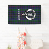 Schotse canon Baird Tartan Verticaal Spandoek (Insitu)