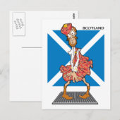Schotse Cartoon Briefkaart (Voorkant / Achterkant)