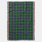Schotse Clan Abercrombie Tartan Deken (Voorkant Verticaal)