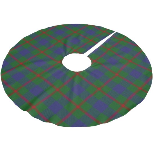 Schotse Clan Agnew Red Green Blue Tartan Kerstboom Rok (Gekanteld)