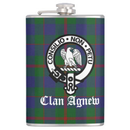 Schotse Clan Agnew Wapen & Tartan Heupfles