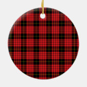 Schotse Clan Aikenhead Tartan en Wapenembleem Keramisch Ornament (Achterkant)