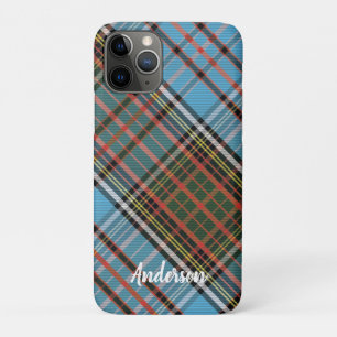 Schotse Clan Anderson Plaid Lichtblauwe Geruite Ma Case-Mate iPhone Case