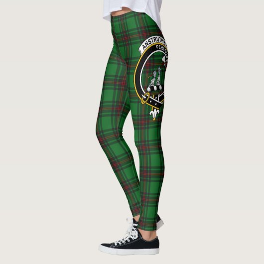 Schotse Clan Anstruther Crest Tartan Vrouwen Leggings (Links)