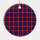 Schotse Clan Anstruther Tartan en Wapenembleem Keramisch Ornament (Achterkant)