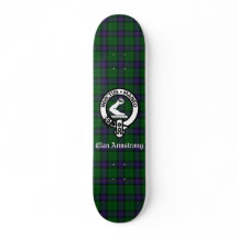Schotse Clan Armstrong Crest Badge en Tartan