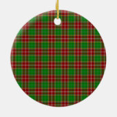Schotse Clan Baxter Moderne Tartan en Wapenembleem Keramisch Ornament (Achterkant)