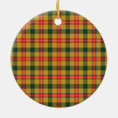 Schotse Clan Baxter Tartan en Wapenembleem Keramisch Ornament (Achterkant)