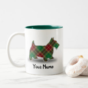 Schotse Clan Baxter Tartan Schotse Terrier Tweekleurige Koffiemok