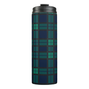 Schotse Clan Black Watch Blauwe Zwarte Geruite Sto Thermosbeker