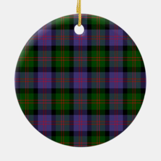 Schotse Clan Blair Modern Tartan en Crest Keramisch Ornament (Achterkant)