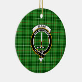 Schotse Clan Blane Tartan en Wapenembleem Keramisch Ornament (Rechts)