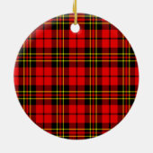 Schotse Clan Brodie Moderne Tartan en Wapenembleem Keramisch Ornament (Achterkant)