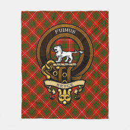 Schotse Clan Bruce Badge en Crest | Wapenschild Fleece Deken