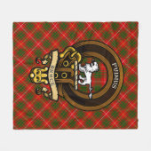 Schotse Clan Bruce Badge en Crest | Wapenschild Fleece Deken (Voorkant (Horizontaal))
