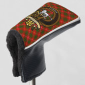 Schotse Clan Bruce Badge en Crest | Wapenschild Golfheadcover (3/4 voorkant)