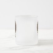 Schotse Clan Bruce Badge en Crest | Wapenschild Matglas Koffiemok (Center)