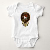 Schotse Clan Bruce Badge en Crest | Wapenschild Romper (Voorkant)