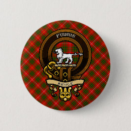 Schotse Clan Bruce Badge en Crest | Wapenschild Ronde Button 5,7 Cm