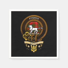 Schotse Clan Bruce Badge en Crest | Wapenschild Servet