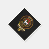 Schotse Clan Bruce Badge en Crest | Wapenschild Servet (Hoek)