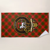 Schotse Clan Bruce Badge en Crest | Wapenschild Strandlaken (Voorkant)