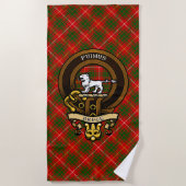 Schotse Clan Bruce Badge en Crest | Wapenschild Strandlaken (Voorkant)