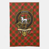 Schotse Clan Bruce Badge en Crest | Wapenschild Theedoek (Verticaal)