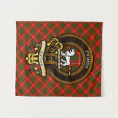Schotse Clan Bruce Badge en Crest | Wapenschild Wandkleed (Voorkant (horizontaal))